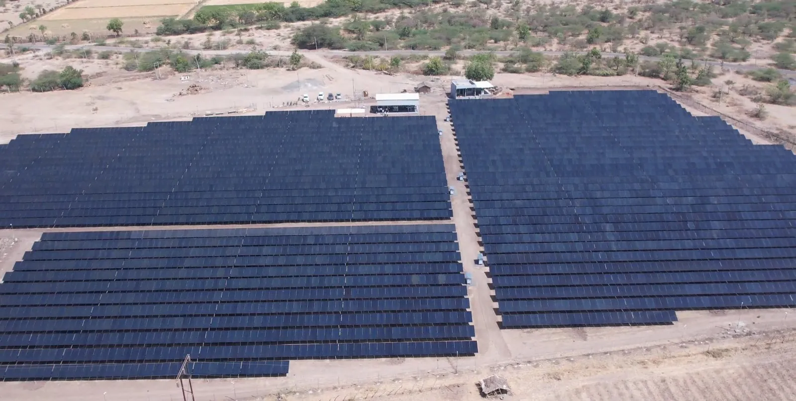 3.42 MW ground-mounted solar farm at Randola, Amreli district, Gujarat